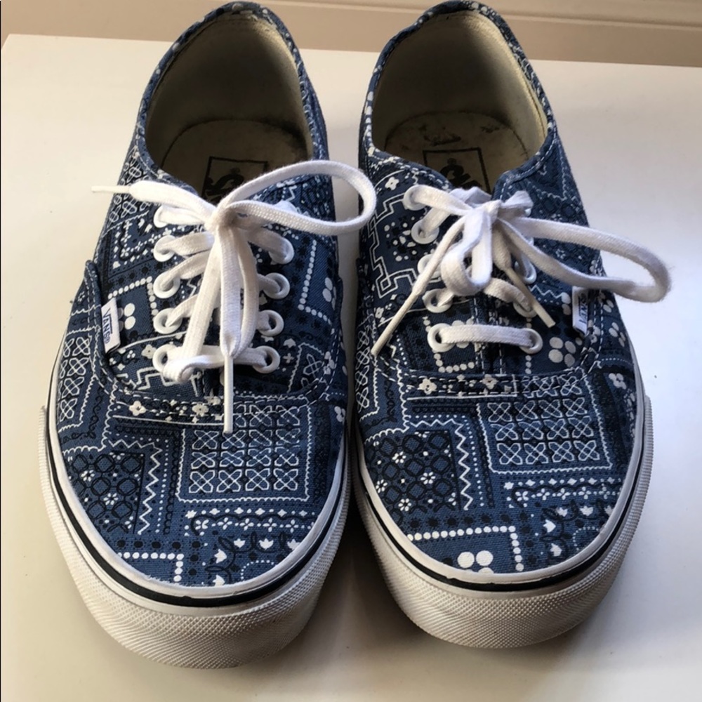 Vans Doren Shoe Denim Blue Print